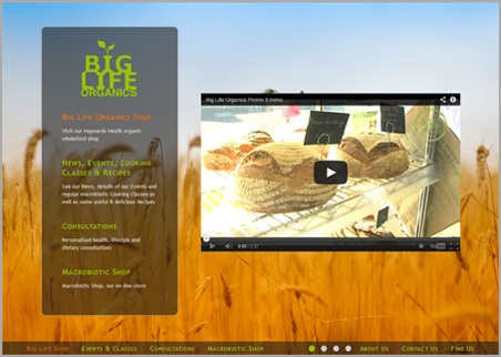 A page from the Big Life Organics web site