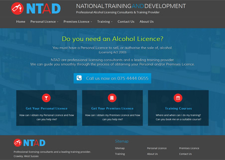 A page from the NTAD web site